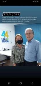 JACILDA URQUISA ENTRA NO UNIÃO BRASIL