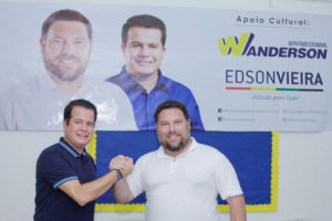 EDSON VIEIRA RECEBE APOIO DO DEPUTADO ESTADUAL WANDERSON FLORÊNCIO EM PAULISTA