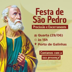 PORTO DE GALINHAS, EM IPOJUCA, CELEBROU DIA DE SÃO PEDRO COM MISSA, PROCISSÃO E ATRAÇÕES CULTURAIS