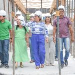 EM NOSSA SENHORA DO Ó, PREFEITA CÉLIA SALES VISTORIA OBRAS DE UMA DAS MAIORES ESCOLAS DO MUNICÍPIO